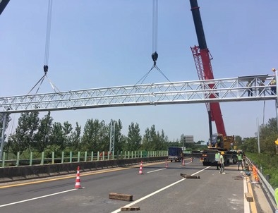 驻马店驻马店门架标牌施工现场