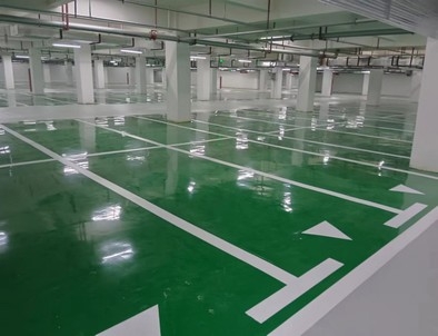 驻马店驻马店小区停车场标线